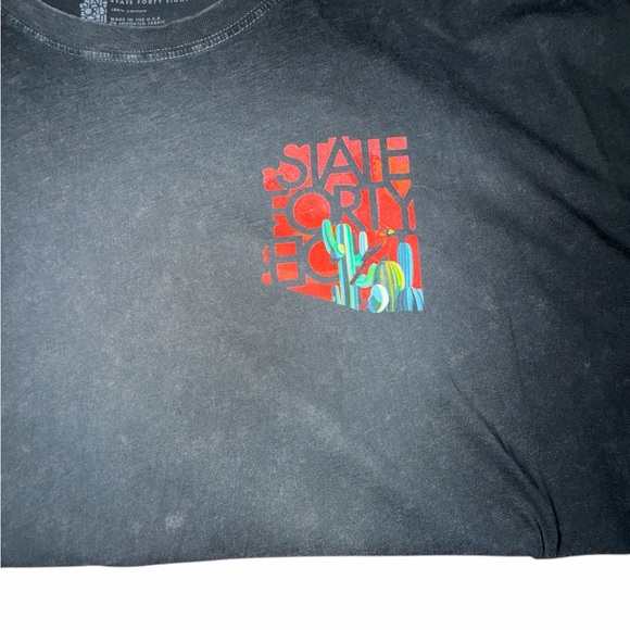 Acid Washed Arizona Graphic Short Sleeve Tee - Picture 2 of 4